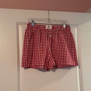 Red Gingham Women's Shorts size Medium